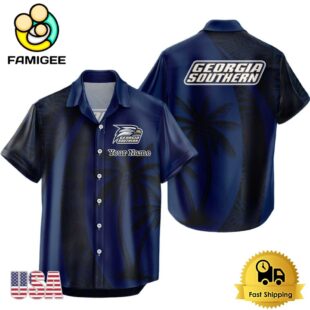 NCAA Georgia Southern Eagles Palm Tree Logo Custom Hawaiian Shirt