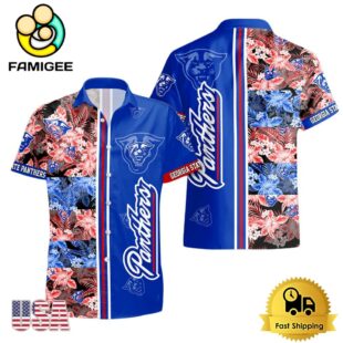 NCAA Georgia State Panthers Tropical Floral Design Hawaiian Shirt