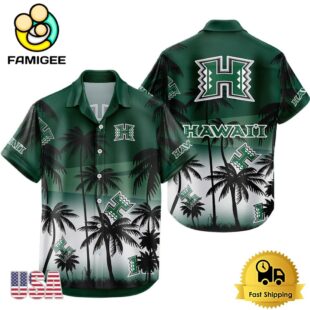 NCAA Hawaii Rainbow Warriors Coconut Forest Tropical Style Hawaiian Shirt