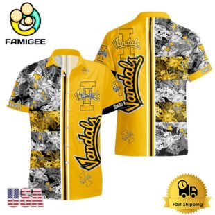 NCAA Idaho Vandals Tropical Floral Design Hawaiian Shirt