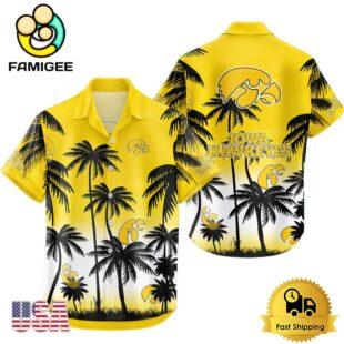 NCAA Iowa Hawkeyes Coconut Forest Tropical Style Hawaiian Shirt