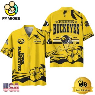 NCAA Iowa Hawkeyes Football Summer Vibes Custom Hawaiian Shirt