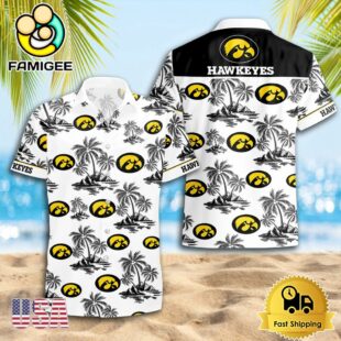NCAA Iowa Hawkeyes Logo Best Mens Hawaiian Shirts