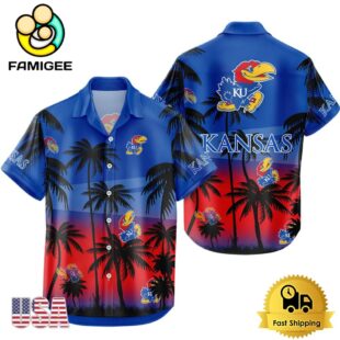 NCAA Kansas Jayhawks Coconut Forest Tropical Style Hawaiian Shirt