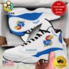 NCAA Kansas Jayhawks football New Team Logo Custom Air Jordan 13 Shoes