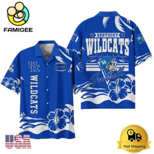 NCAA Kentucky Wildcats Football Summer Vibes Custom Hawaiian Shirt