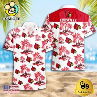 NCAA Louisville Cardinals Logo Best Mens Hawaiian Shirts