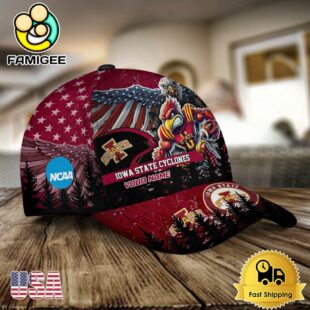 NCAA lowa State Cyclones Mascot Logo Custom Name Baseball Cap