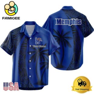 NCAA Memphis Tigers Palm Tree Logo Custom Hawaiian Shirt