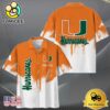 NCAA Miami Hurricanes Custom Paint Splatter Logo Hawaiian Shirt