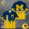 NCAA Michigan Wolverines Paint Splatter Custom Hawaiian Shirt