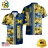 NCAA Michigan Wolverines Tropical Floral Design Hawaiian Shirt