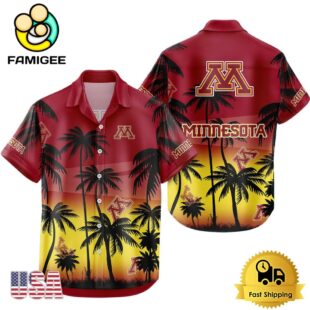 NCAA Minnesota Golden Gophers Coconut Forest Tropical Style Hawaiian Shirt