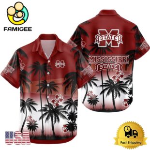 NCAA Mississippi State Bulldogs Coconut Forest Tropical Style Hawaiian Shirt