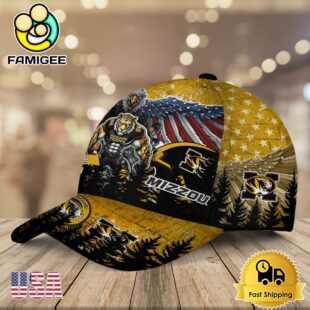 NCAA Missouri Tigers Mascot Logo Custom Name Baseball Cap