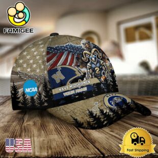 NCAA Navy Midshipmen Mascot Logo Custom Name Baseball Cap