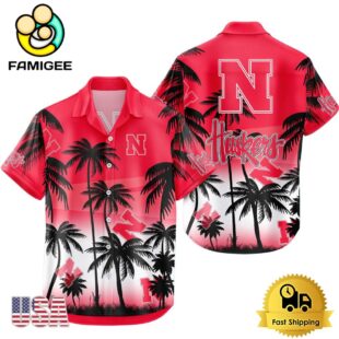 NCAA Nebraska Cornhuskers Coconut Forest Tropical Style Hawaiian Shirt