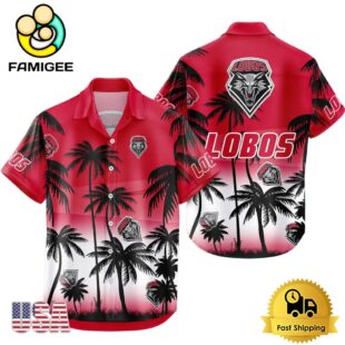 NCAA New Mexico Lobos Coconut Forest Tropical Style Hawaiian Shirt