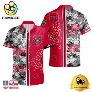 NCAA New Mexico Lobos Tropical Floral Design Hawaiian Shirt