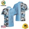 NCAA North Carolina Tar Heels Tropical Floral Design Hawaiian Shirt