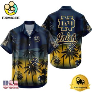 NCAA Notre Dame Fighting Irish Coconut Forest Tropical Style Hawaiian Shirt
