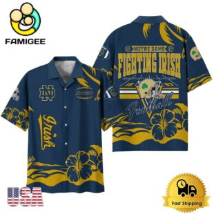 NCAA Notre Dame Fighting Irish Football Summer Vibes Custom Hawaiian Shirt