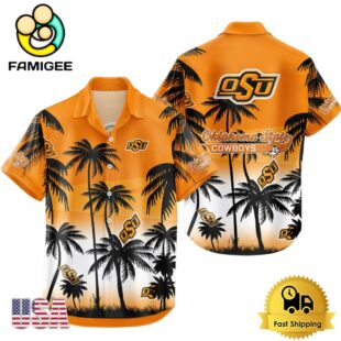 NCAA Oklahoma State Cowboys Coconut Forest Tropical Style Hawaiian Shirt