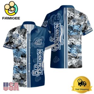 NCAA Old Dominion Monarchs Tropical Floral Design Hawaiian Shirt