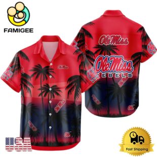 NCAA Ole Miss Rebels Coconut Forest Tropical Style Hawaiian Shirt