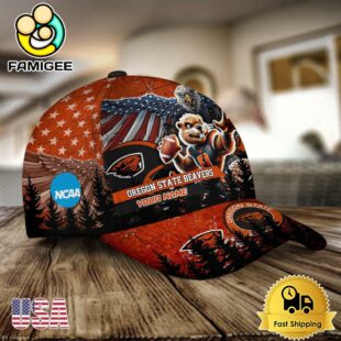 NCAA Oregon State Beavers Mascot Logo Custom Name Baseball Cap