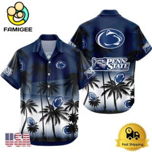 NCAA Penn State Nittany Lions Coconut Forest Tropical Style Hawaiian Shirt