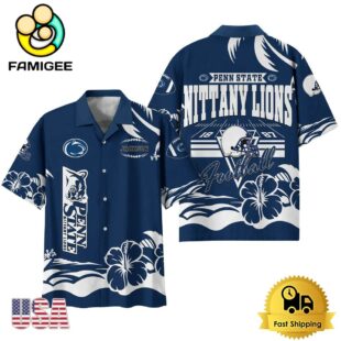 NCAA Penn State Nittany Lions Football Summer Vibes Custom Hawaiian Shirt