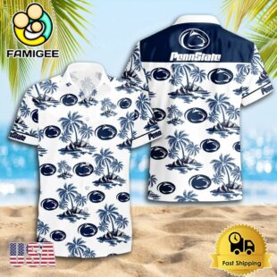 NCAA Penn State Nittany Lions Logo Best Mens Hawaiian Shirts