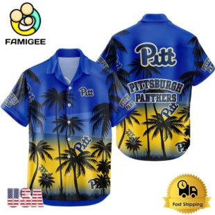 NCAA Pittsburgh Panthers Coconut Forest Tropical Style Hawaiian Shirt