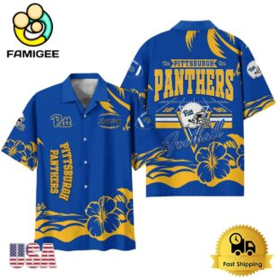 NCAA Pittsburgh Panthers Football Summer Vibes Custom Hawaiian Shirt