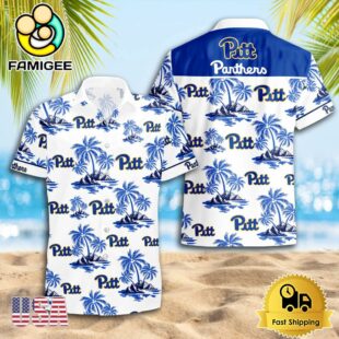 NCAA Pittsburgh Panthers Logo Best Mens Hawaiian Shirts