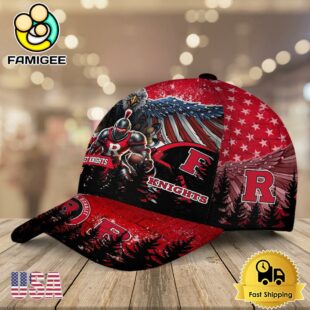 NCAA Rutgers Scarlet Knights Mascot Logo Custom Name Baseball Cap
