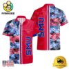 NCAA SMU Mustangs Tropical Floral Design Hawaiian Shirt