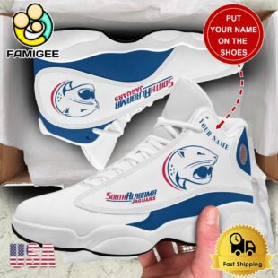 NCAA South Alabama Jaguars New Team Logo Custom Air Jordan 13 Shoes