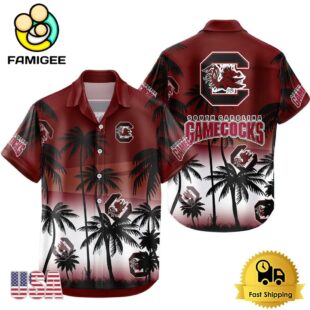 NCAA South Carolina Gamecocks Coconut Forest Tropical Style Hawaiian Shirt