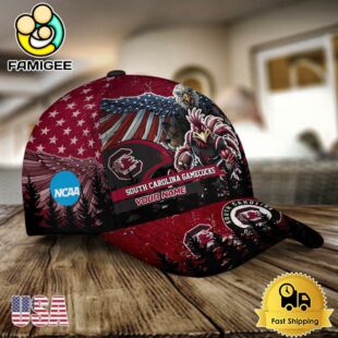 NCAA South Carolina Gamecocks Mascot Logo Custom Name Baseball Cap