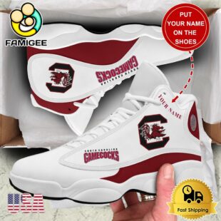 NCAA South Carolina Gamecocks New Team Logo Custom Air Jordan 13 Shoes