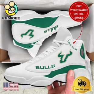 NCAA South Florida Bulls New Team Logo Custom Air Jordan 13 Shoes