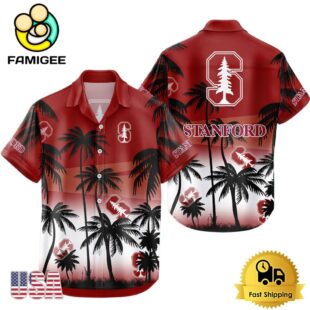 NCAA Stanford Cardinal Coconut Forest Tropical Style Hawaiian Shirt