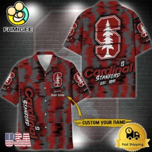 NCAA Stanford Cardinal Custom Ikat Hawaiian Shirt