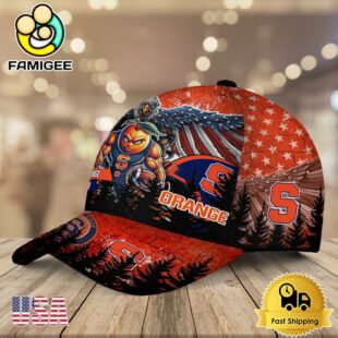 NCAA Syracuse Orange Mascot Logo Custom Name Baseball Cap