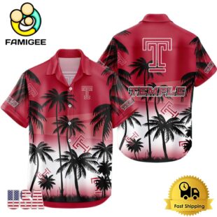 NCAA Temple Owls Coconut Forest Tropical Style Hawaiian Shirt