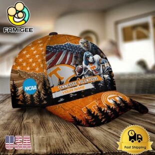 NCAA Tennessee Volunteers Mascot Logo Custom Name Baseball Cap