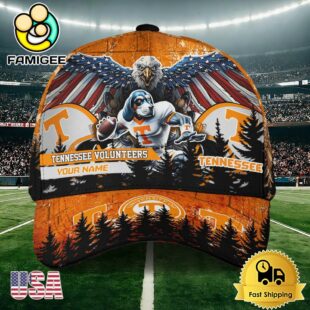 NCAA Tennessee Volunteers Mascot Logo Custom Name Baseball Cap