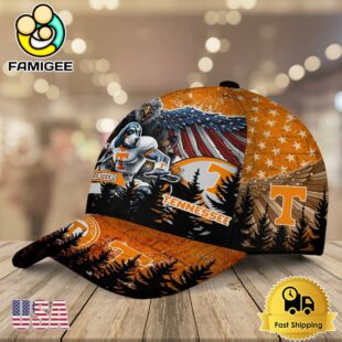 NCAA Tennessee Volunteers Mascot Logo Custom Name Baseball Cap
